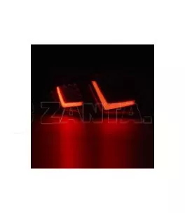 Πισινά Φανάρια Set Για Seat Leon 1P 09-12 Facelift Led Bar Κόκκινο Depo 