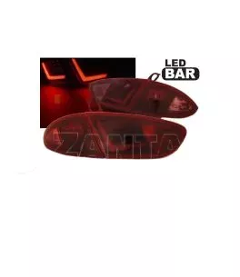 Πισινά Φανάρια Set Για Seat Leon 1P 09-12 Facelift Led Bar Κόκκινο Depo 