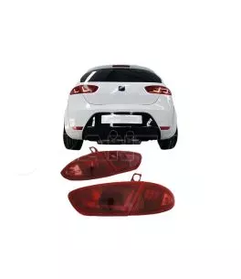 Πισινά Φανάρια Set Για Seat Leon 1P 09-12 Facelift Led Bar Κόκκινο Depo 