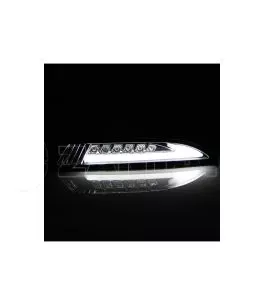 Μπροστινά Φλας Για Vw Scirroco 08-14 Led Tube & DRL Smoke 2 Τεμάχια Reliable Auto Parts 
