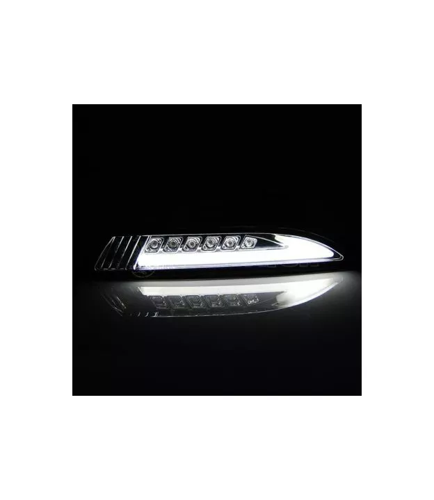 Μπροστινά Φλας Για Vw Scirroco 08-14 Led Tube & DRL Smoke 2 Τεμάχια Reliable Auto Parts