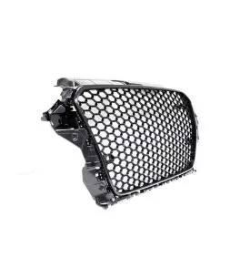 Μάσκα Για Audi A3 8V 12-16 RS3 Look Κυψελωτή Γυαλιστερό Μαύρο 1 Τεμάχιο 