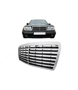 Μάσκα Για Mercedes-Benz E-Class W124 93-95 Avantgarde Χρώμιο/Μαύρο 1 Τεμάχιο 