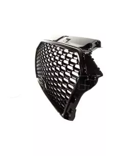 Μάσκα Για Audi A3 8V 16-20 RS3 Look Κυψελωτή Γυαλιστερό Μαύρο 1 Τεμάχιο 