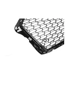 Μάσκα Για Audi A3 8V 16-20 RS3 Look Κυψελωτή Γυαλιστερό Μαύρο 1 Τεμάχιο 