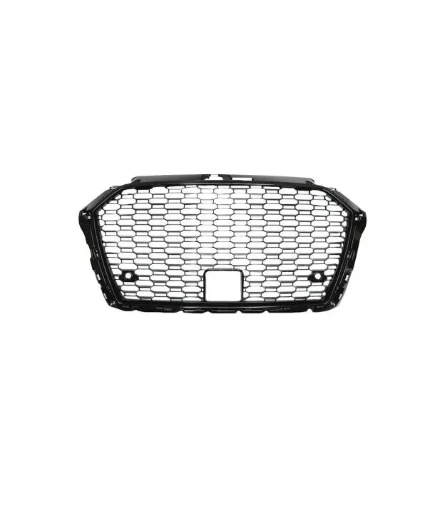 Μάσκα Για Audi A3 8V 16-20 RS3 Look Κυψελωτή Γυαλιστερό Μαύρο 1 Τεμάχιο