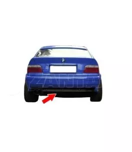Diffuser Πίσω Προφυλακτήρα Για Bmw 3 E36 90-99 M3 Look (απλό προφυλακτήρα όχι M3) Από Abs Πλαστικό 1 Τεμάχιο 