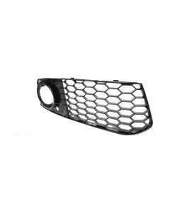 Δίχτυ Προφυλακτήρα Εμπρός Πλαινό Για Audi A4 B8 08-11 Γυαλιστερό Μαύρο Αριστερό & Δεξί 2 Τεμάχια 