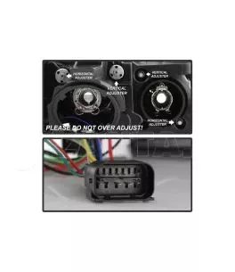Μπροστινά Φανάρια Set Για Bmw 3 F30 / F31 11-15 3D Angel Eyes Μαύρα H7/H7 Με Μοτέρ Sonar 