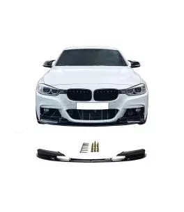 Μπροστινό Spoiler Για Bmw 3 F30/F31 11-19 M-Packet Γυαλιστερό Μαύρο M-Performance Look 2 Τεμάχια 