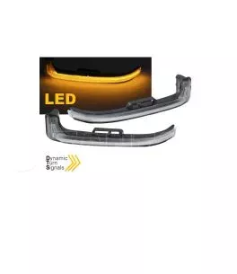 Φλας Καθρέπτη Για Peugeot 3008 16-20 & 21+, 5008 16+ / Citroen C5 Air Cross 18+ Dynamic Canbus Led Άσπρα 2 Τεμάχια 