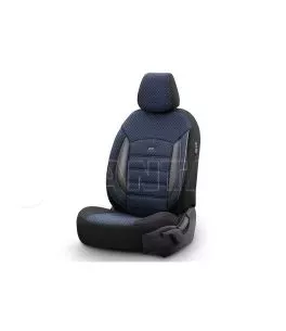 Καλύμματα Αυτοκινήτου Otom Sport Plus Design Universal Βαμβακερό Ύφασμα / Rachel / Δερματίνη Σετ Εμπρός / Πίσω 11 Τεμαχίων Μαύρο 
