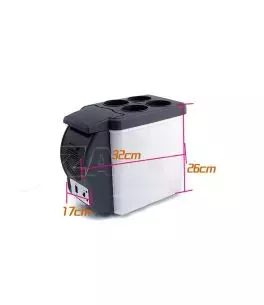 Ψυγείο Αυτοκινήτου Ηλεκτρικό 6lt DC 12V 38W  Με Λειτουργία Ψύξης Και Θέρμανσης 