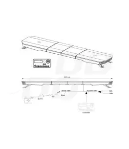 ΣΤΡΟΜΠΟ ΜΠΑΡΑ 12/24V 51 ΧΡΗΣΕΩΝ 132xSMD ΠΟΡΤΟΚΑΛΙ LED 38" ΜΕ ΦΙΣ ΑΝΑΠΤΗΡΑ ΒΙΔΩΤH 965x280x82mm ΑMiO - 1 TEM. 