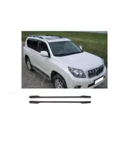 Μπάρες Οροφής Railing Για Toyota Land Cruiser Prado FJ150 2009+ Roof-Rails Αλουμινίου Μαύρες 2 Τεμάχια 