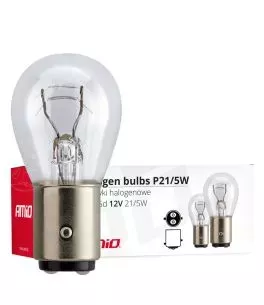 ΛΑΜΠΑΚΙΑ ΑΛΟΓΟΝΟΥ P21/5W 12V 21/5W BAY15d ΔΙΠΟΛΙΚΟ (STOP) ΑΜΙΟ - 10 ΤΕΜ. 
