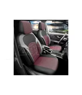 Καλύμματα Αυτοκινήτου Otom "Nova" Universal Ύφασμα Jacquard / Δερματίνη Σετ Εμπρός / Πίσω 11 Τεμαχίων Κόκκινο / Μαύρο ΝΟV-3303 