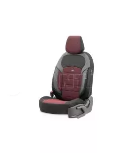 Καλύμματα Αυτοκινήτου Otom "Nova" Universal Ύφασμα Jacquard / Δερματίνη Σετ Εμπρός / Πίσω 11 Τεμαχίων Κόκκινο / Μαύρο ΝΟV-3303 