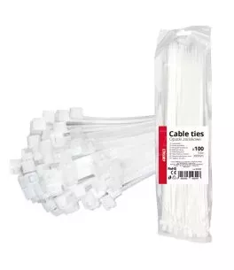 ΔΕΜΑΤΙΚΑ/ΔΕΤΙΚΑ ΚΑΛΩΔΙΩΝ TIE WRAP (ΤΑΙΡΑΠ) 3.6 x 300mm (ΛΕΥΚΟ)  ΑΜΙΟ - 100 ΤΕΜ. 