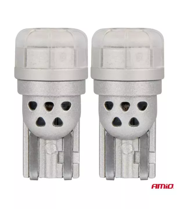 ΛΑΜΠΑΚΙΑ LED T10 W5W 12/24V 3x3020 SMD LED ΛΕΥΚΟ PURE LIGHT SERIES ΑΜΙΟ - 2 ΤΕΜ.