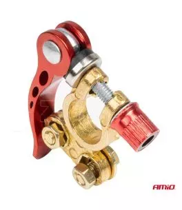 ΠΟΛΟΙ ΜΠΑΤΑΡΙΑΣ / ΑΚΡΟΔΕΚΤΕΣ 12V 40A ΜΕ ΣΦΙΓΚΤΗΡΕΣ & ΚΛΕΙΔΙ AMIO - 3 ΤΕΜ. 