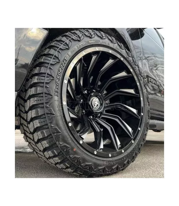 Ζάντες 17" Ιντσών 6x114.3 Τύπος XF Off-Road 224 – Μαύρη με Ασημί Λεπτομέρειες (4 Τεμάχια)