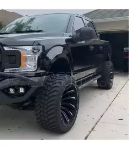 Ζάντες 17" Ιντσών 6x114.3 Τύπος XF Off-Road 224 – Μαύρη με Ασημί Λεπτομέρειες (4 Τεμάχια) 