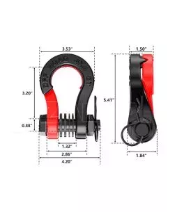 Ναυτικά Κλειδιά – Γάντζοι Ρυμούλκησης 3/4” 8T | Bow Shackles – [Ambull] 