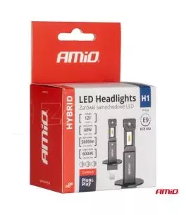 ΛΑΜΠΕΣ LED H1 12V 60W 6.000K 5.600lm +400% CAN-BUS HYBRID SERIES AMIO - 2 τεμ. 
