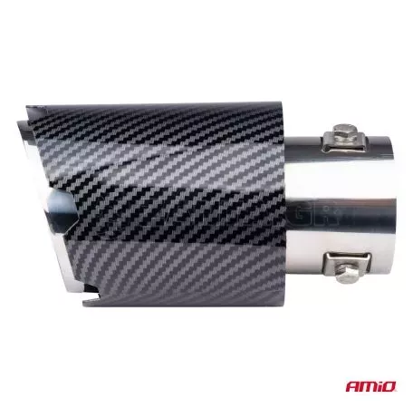 AMIO ΑΚΡΟ (ΜΠΟΥΚΑ) ΕΞΑΤΜΙΣΗΣ MT-028C AKR ΧΡΩΜΙΟ/CARBON Φ43>56 155x89mm AMIO - 1 ΤΕΜ. 04065/AM 