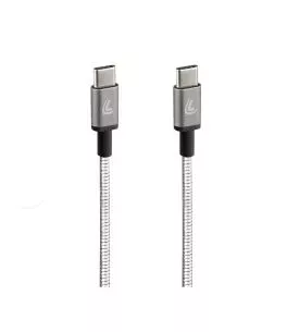 ΚΑΛΩΔΙΟ ΦΟΡΤΙΣΗΣ/ΜΕΤΑΦΟΡΑΣ ΔΕΔΟΜΕΝΩΝ USB TYPE CUSB TYPE C  IRON 2.0 3000mA/60W ΑΣΗΜΙ 100cm LAMPA - 1 ΤΕΜ. 