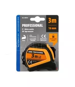 ΜΕΤΡΟΤΑΙΝΙΑ ΑΥΤΟΜΑΤΗ PROFESSIONAL 3m x16mm ΜΕ ΚΛΕΙΔΩΜΑ & ΚΛΙΠ ΖΩΝΗΣ LAMPA - 1 ΤΕΜ. 