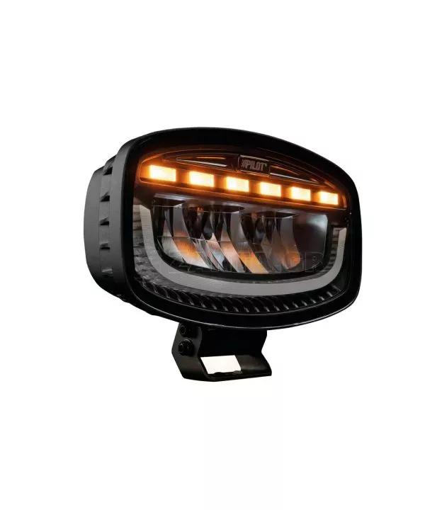ΠΡΟΒΟΛΕΑΣ ΜΕ ΠΟΡΤΟΚΑΛΙ LED ΦΛΑΣ GLARE OVAL-PRO DEMON LINE 1030V 51 LED 60W 3500lm 247x175x93mm LAMPA - 1 ΤΕΜ.