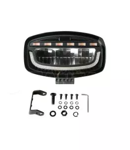 ΠΡΟΒΟΛΕΑΣ ΜΕ ΠΟΡΤΟΚΑΛΙ LED ΦΛΑΣ GLARE OVAL-PRO DEMON LINE 1030V 51 LED 60W 3500lm 247x175x93mm LAMPA - 1 ΤΕΜ. 