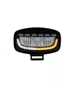 ΠΡΟΒΟΛΕΑΣ ΜΕ ΠΟΡΤΟΚΑΛΙ LED ΦΛΑΣ GLARE OVAL-PRO DEMON LINE 1030V 51 LED 60W 3500lm 247x175x93mm LAMPA - 1 ΤΕΜ. 