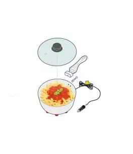 ΚΑΤΣΑΡΟΛΑΚΙ ΗΛΕΚΤΡΙΚΟ ELECTRIC SAUCEPAN 12V 170W 13A Φ18cm 1,9Lt ΜΕ ΦΙΣ ΑΝΑΠΤΗΡΑ LAMPA - 1 ΤΕΜ. 