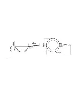 ΤΗΓΑΝΙ ΗΛΕΚΤΡΙΚΟ ELECTRIC FRYING PAN 24V 270W 13A Φ20cm 360ml ΜΕ ΦΙΣ ΑΝΑΠΤΗΡΑ LAMPA - 1 ΤΕΜ. 