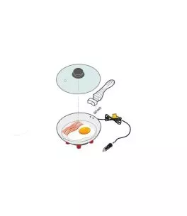 ΤΗΓΑΝΙ ΗΛΕΚΤΡΙΚΟ ELECTRIC FRYING PAN 24V 270W 13A Φ20cm 360ml ΜΕ ΦΙΣ ΑΝΑΠΤΗΡΑ LAMPA - 1 ΤΕΜ. 