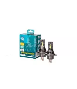 ΛΑΜΠEΣ LED H4 12V 6.000K 35W 4.000lm LED CANBUS CSP3570 PRΕΜΙUM SMART SERIES  M-TECH - 2 ΤΕΜ. 