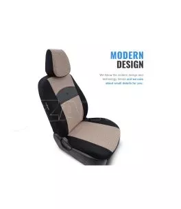 Καλύμματα Αυτοκινήτου Otom Smart Design Universal Ύφασμα / Δερματίνη Σετ Εμπρός / Πίσω 11 Τεμαχίων Μαύρο / Μπεζ SLTSMT106-NZ 