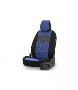 Καλύμματα Αυτοκινήτου Otom Smart Design Universal Ύφασμα / Δερματίνη Σετ Εμπρός / Πίσω 11 Τεμαχίων Μαύρο / Μπλε SLTSMT104-NZ 