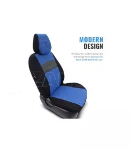 Καλύμματα Αυτοκινήτου Otom Smart Design Universal Ύφασμα / Δερματίνη Σετ Εμπρός / Πίσω 11 Τεμαχίων Μαύρο / Μπλε SLTSMT104-NZ 