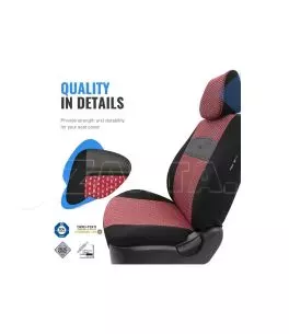 Καλύμματα Αυτοκινήτου Otom Smart Design Universal Ύφασμα / Δερματίνη Σετ Εμπρός / Πίσω 11 Τεμαχίων Μαύρο / Κόκκινο SLTSMT103-NZ 