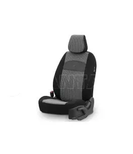 Καλύμματα Αυτοκινήτου Otom Smart Design Universal Ύφασμα / Δερματίνη Σετ Εμπρός / Πίσω 11 Τεμαχίων Μαύρο / Γκρι SLTSMT102-NZ 