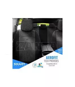 Καλύμματα Αυτοκινήτου Otom Smart Design Universal Ύφασμα / Δερματίνη Σετ Εμπρός / Πίσω 11 Τεμαχίων Μαύρο SLΤSΜΤ101-ΝΖ 
