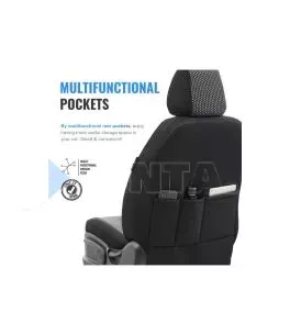 Καλύμματα Αυτοκινήτου Otom Smart Design Universal Ύφασμα / Δερματίνη Σετ Εμπρός / Πίσω 11 Τεμαχίων Μαύρο SLΤSΜΤ101-ΝΖ 