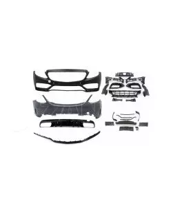 Body Kit Για Mercedes-Benz C-Class W205 14-20 Sedan Amg C63s Facelift Look Με Μάσκα & Μπούκες 