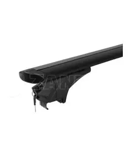 ΜΠΑΡΕΣ ΑΛΟΥΜΙΝΙΟΥ SONIC BLACK 120cm ΣΕ ΜΑΥΡΟ ΧΡΩΜΑ ΓΙΑ ΟΡΟΦΗ ΜΕ FLUSH ΚΑΙ RAISED RAILS MENABO - 2 ΤΕΜ. 