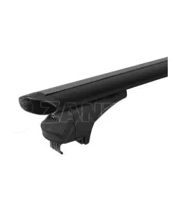 ΜΠΑΡΕΣ ΑΛΟΥΜΙΝΙΟΥ SONIC BLACK 120cm ΣΕ ΜΑΥΡΟ ΧΡΩΜΑ ΓΙΑ ΟΡΟΦΗ ΜΕ FLUSH ΚΑΙ RAISED RAILS MENABO - 2 ΤΕΜ. 