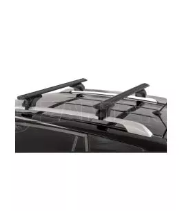 ΜΠΑΡΕΣ ΑΛΟΥΜΙΝΙΟΥ SONIC BLACK 120cm ΣΕ ΜΑΥΡΟ ΧΡΩΜΑ ΓΙΑ ΟΡΟΦΗ ΜΕ FLUSH ΚΑΙ RAISED RAILS MENABO - 2 ΤΕΜ. 